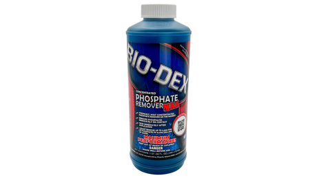 Bio-Dex Phosphate Remover Max 32 oz bottle with blue label and white cap