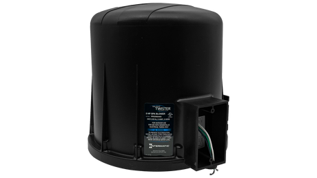 Intermatic Silent Twister 2 HP spa blower, black 240V unit with wiring compartment