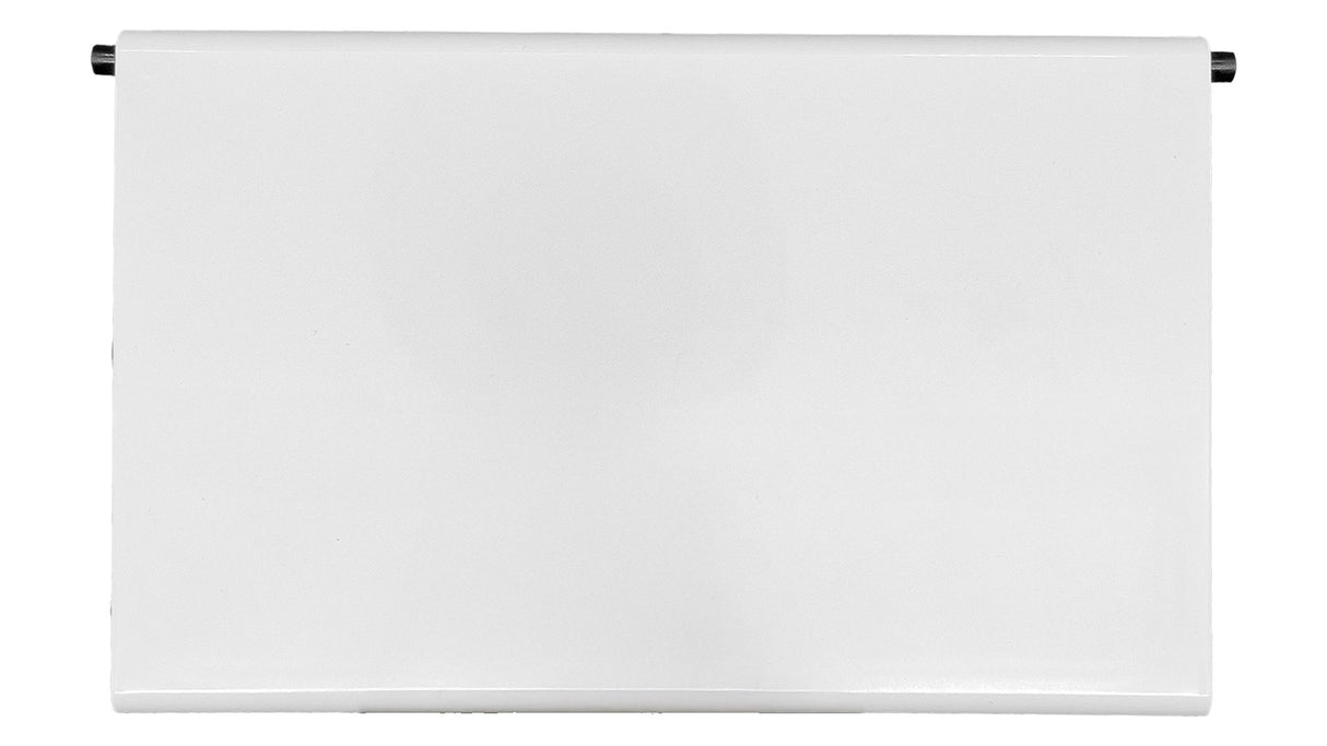 Frontal view of white Pentair QuikSkim Weir Door