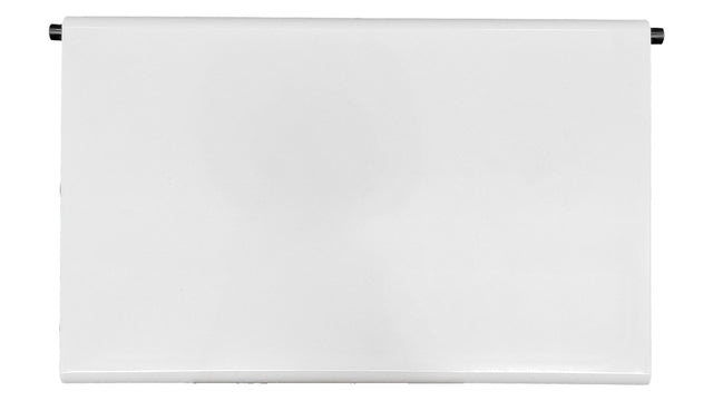 Frontal view of white Pentair QuikSkim Weir Door