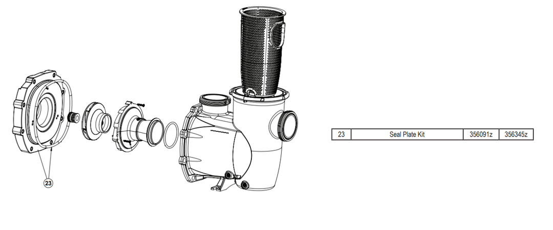 Pentair Seal Plate Kit diagram