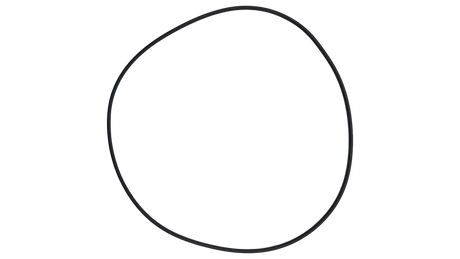 Black rubber O-ring seal for Pentair top feed ball valve