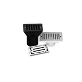 Pentair 2-1/2" x 6" White Gutter Drain with Grate | 542039