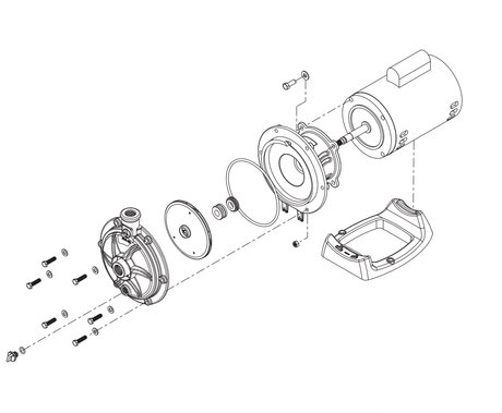 Polaris Booster Pump With 60HZ Motor diagram