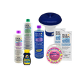 Pool opening kit with water clarifier, algae control, stain and scale control, chlorine packets, test strips, and a floating dispenser.