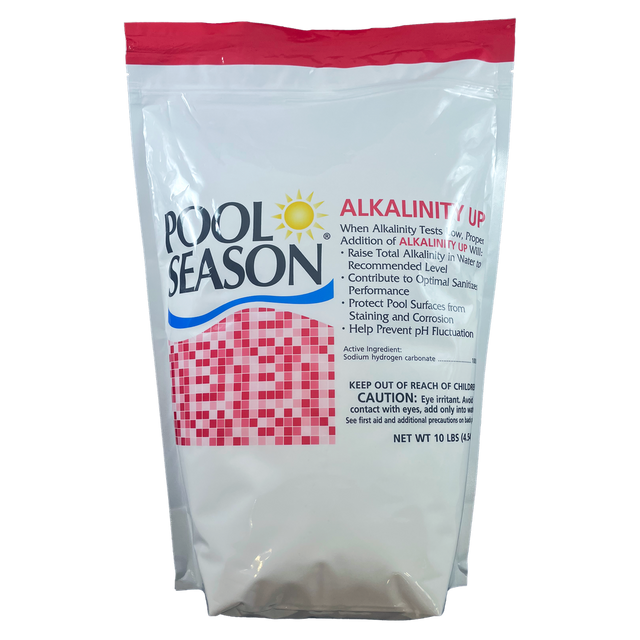 Pool Season Alkalinity Up 10 lb pouch for pool water treatment