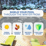 Swimline Hydrotools Silver King Heavy Duty Pool Cover For Above Ground Swimming Pools | CO141729R