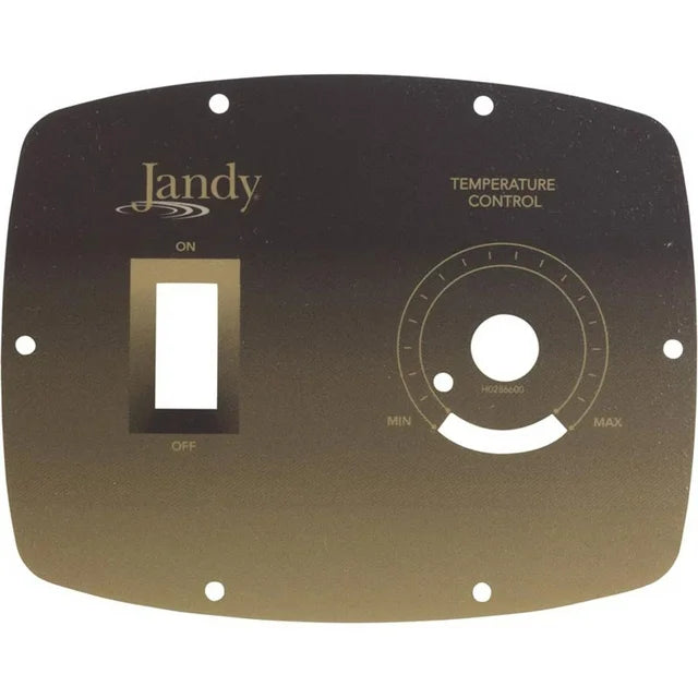 Jandy Legacy Model LRZM Pool/Spa Heater Temperature Control Label