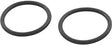 Two black O-rings for Jandy Nature2 Fusion in-ground tab feeder.