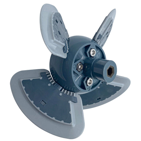 Zodiac MX8/MX8EL replacement factory tune-up kit with four gray cleaning blades and hub assembly