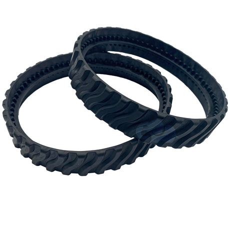 Black replacement drive belts for Zodiac MX8/MX8EL pool cleaner tune-up kit