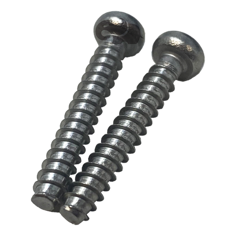 Two metal roller brush assembly screws for Polaris Quattro Sport