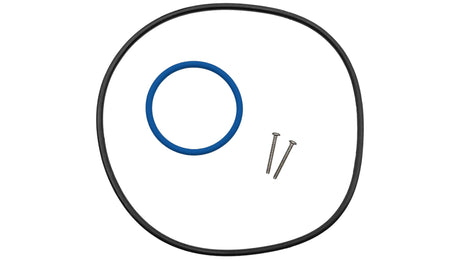 Jandy VS FloPro pump diffuser kit with black O-ring, blue gasket, and two screws