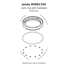 Jandy Lock Ring With Hardware Kit for SFSM | R0881700