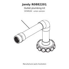 Jandy Outlet Plumbing Kit for SFSM100 | R0882201