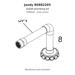 Jandy Outlet Plumbing Kit for SFSM140 | R0882205