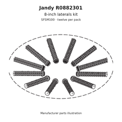 Jandy Laterals Kit, 8 Inch, 12/Pk for SFSM100 | R0882301