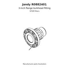 Jandy Bulkhead Fitting, 3