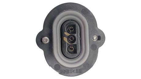 Polaris battery block connector with three-pin terminals and mounting holes
