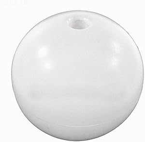 Pentair Solid White Round Float (7 in. x 7 in.) Fits 3/4 in. Rope || R181156