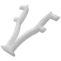 White V-Clip spring EZ Touch 4-pin connector clips on a white background