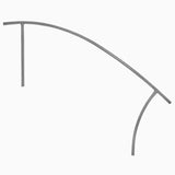 Saftron Triton Series Deck-to-Pool Stair Rail 60″ – Graphite Gray | TDTP-160-GG