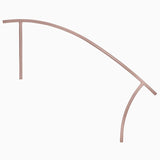 Saftron Triton Series Deck-to-Pool Stair Rail 60″ – Taupe | TDTP-160-T