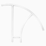 Cross-Braced Triton Series Return-to-Deck Hand Rail 44″ – White | CBTRTD-144-W