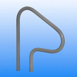 Saftron 26" x 30" Graphite Gray 3-Bend Return-to-Deck Handrail | P-326-RTD-GG