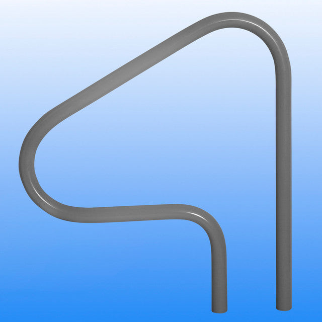 Saftron 30" x 30" Graphite Gray 3-Bend Return-to-Deck Handrail | P-330-RTD-GG