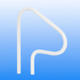 Saftron 26" x 30" White 3-Bend Return-to-Deck Handrail | P-326-RTD-W