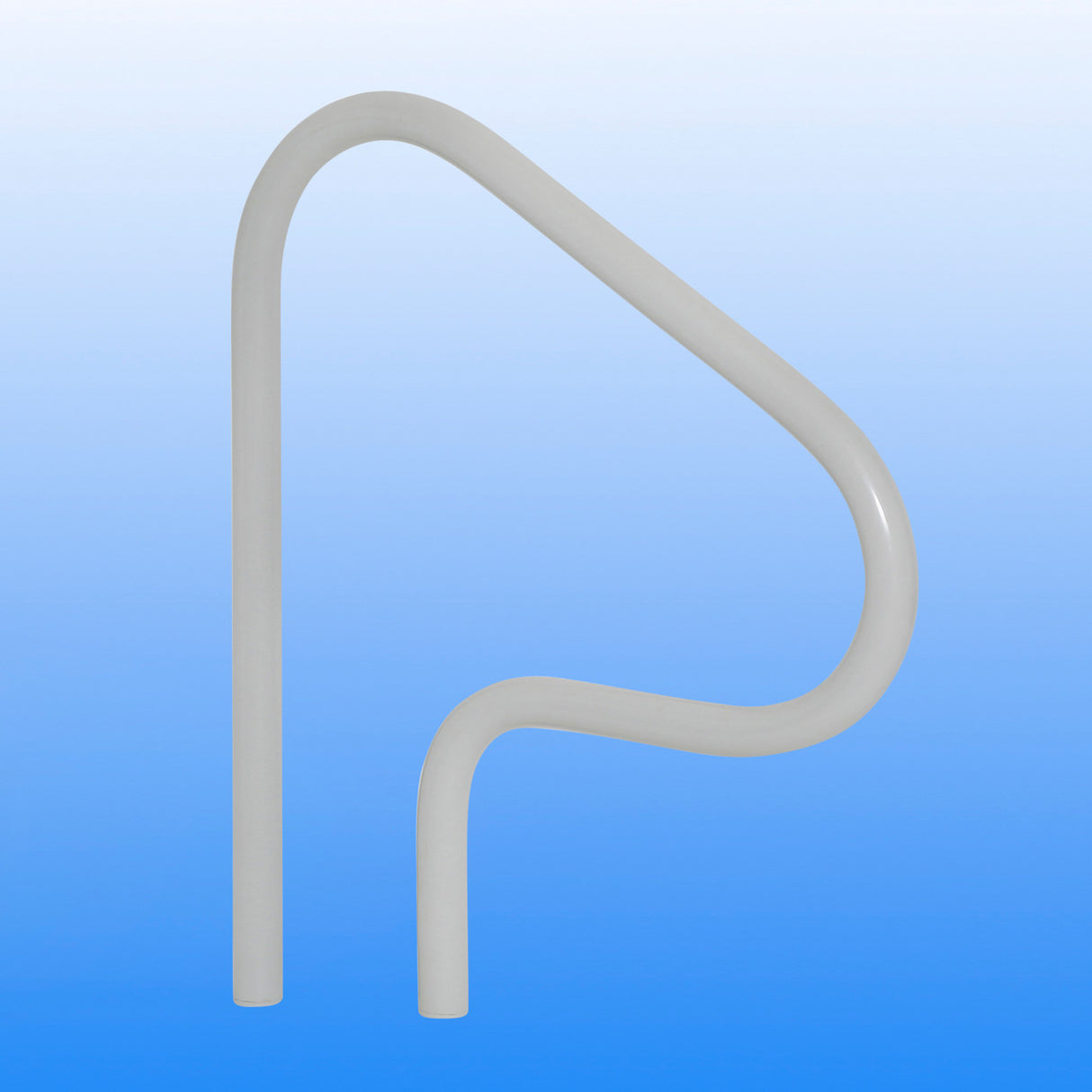 Saftron 26" x 30" Gray 3-Bend Return-to-Deck Handrail | P-326-RTD-G
