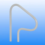 Saftron 26" x 30" Gray 3-Bend Return-to-Deck Handrail | P-326-RTD-G