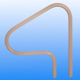 Saftron 30" x 30" Taupe 3-Bend Return-to-Deck Handrail | P-330-RTD-T