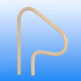 Saftron 26" x 30" Beige 3-Bend Return-to-Deck Handrail | P-326-RTD-B