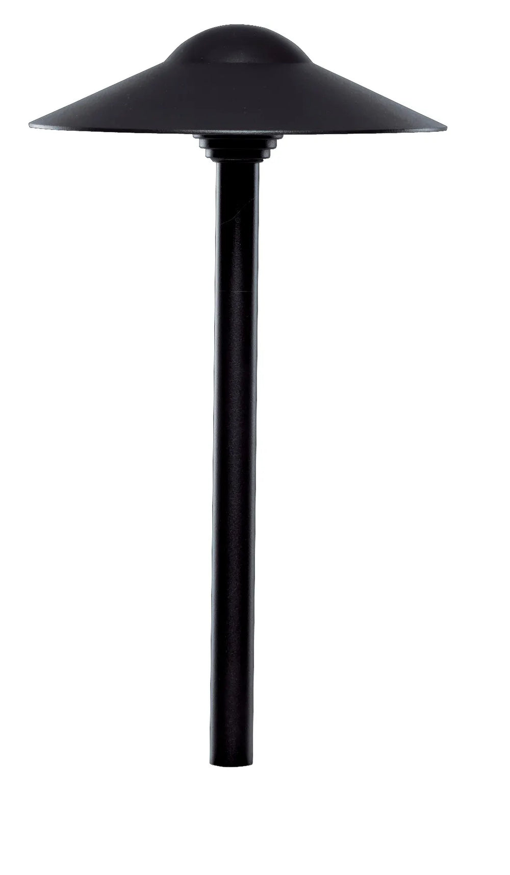 Hayward 8.3" Hat, Textured Black Dome Path Light, 18" Stem || 915035