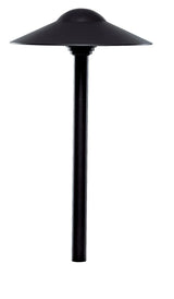 Hayward 8.3" Hat, Textured Black Dome Path Light, 18" Stem || 915035