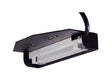 Textured black Hayward ledge light with mounting cable visible from below.