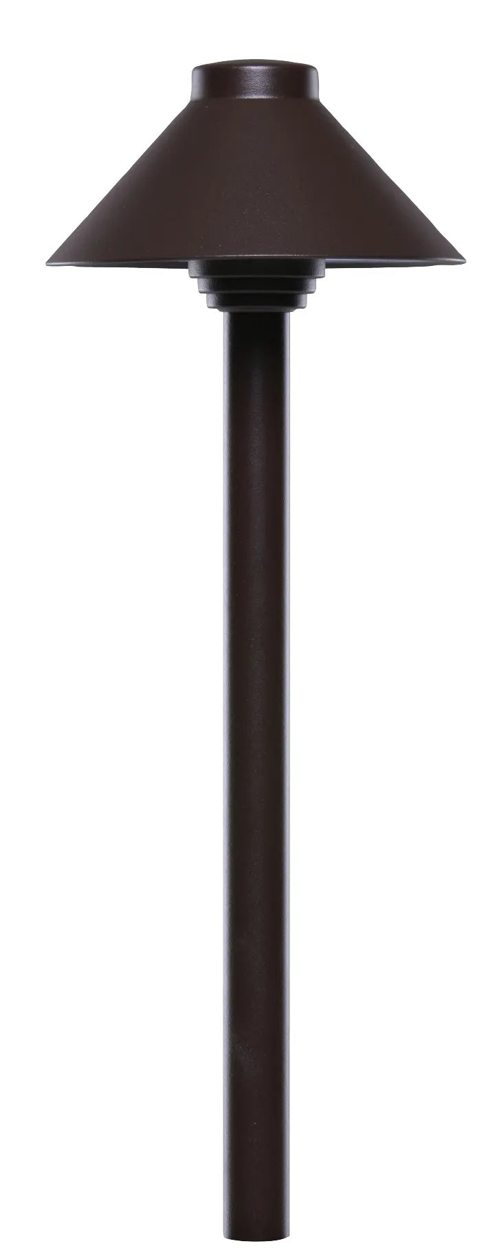Hayward 5.5" Hat, Textured Bronze Path Light, 12" Stem || 910023