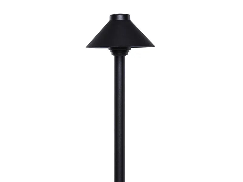 Hayward 5.5" Hat, Textured Black Path Light, 15" Stem || 910028