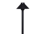 Hayward 5.5" Hat, Textured Black Path Light, 15" Stem || 910028
