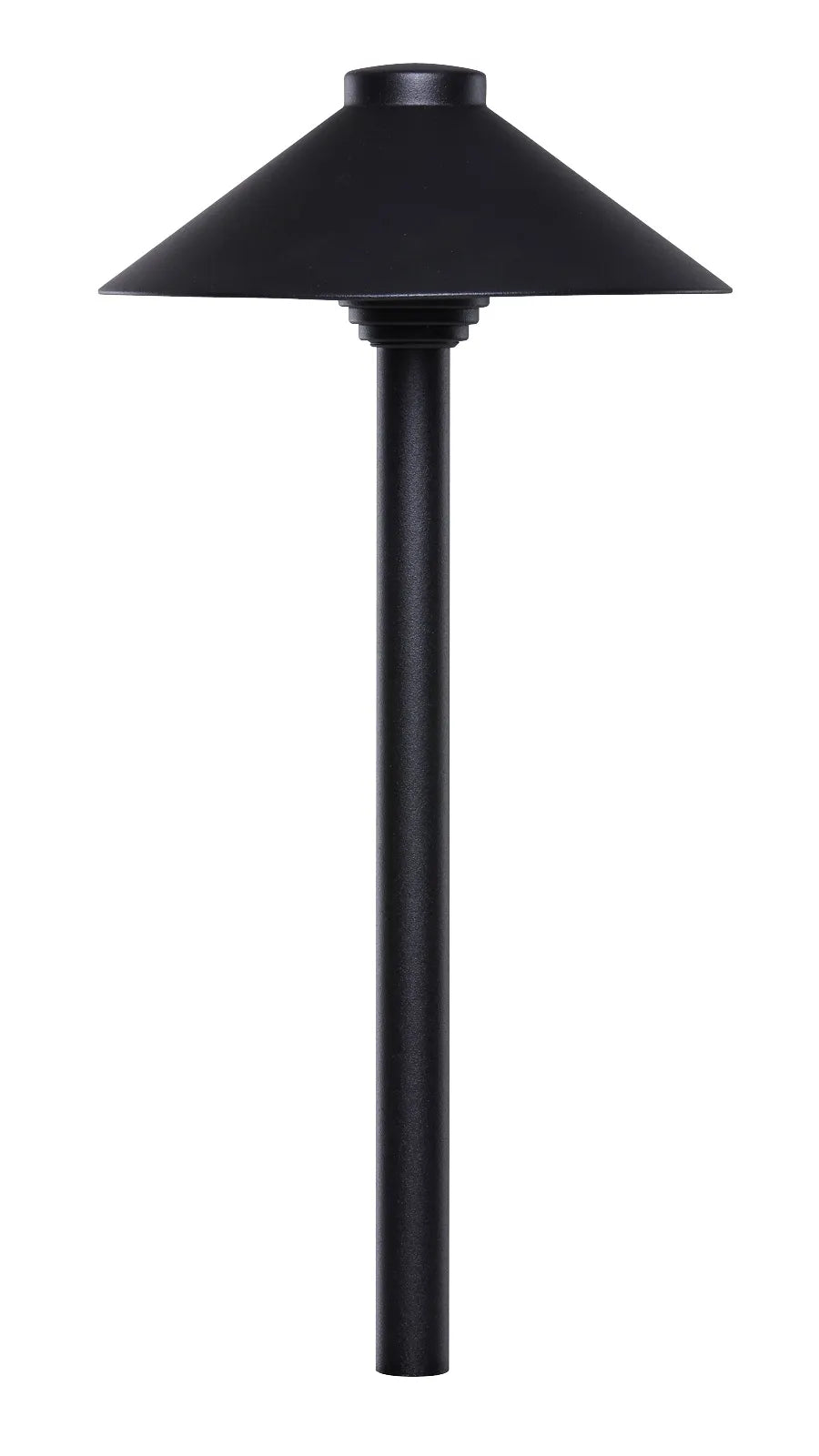 Hayward 7.5" Hat, Textured Black Path Light, 18" Stem || 911035