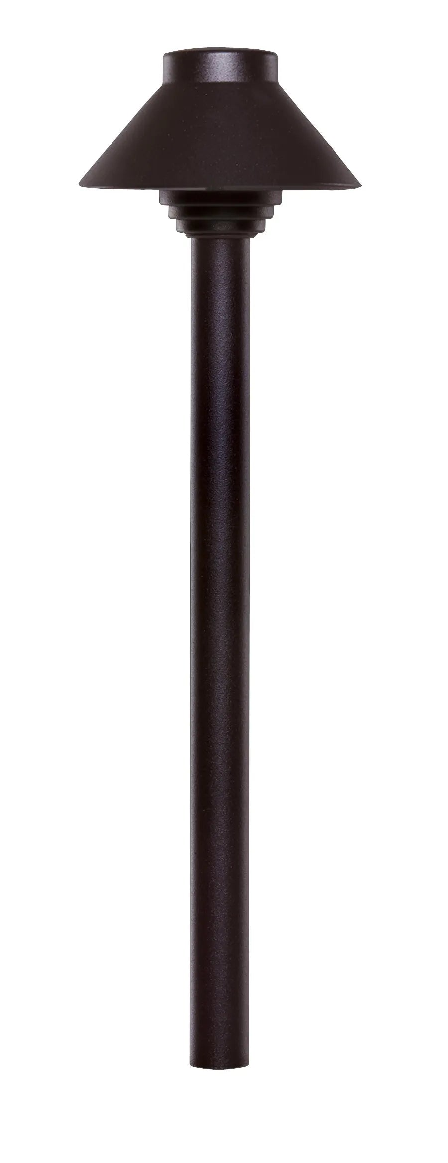 Hayward 4" Hat, Textured Bronze Path Light, 12" Stem || 913023