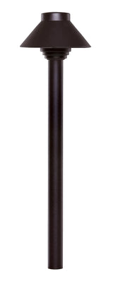 Hayward 4" Hat, Textured Bronze Path Light, 12" Stem || 913023