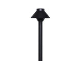 Hayward 4" Hat, Textured Black Path Light, 15" Stem || 913028