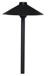 Hayward 9" Hat, Textured Black Path Light, 18" Stem || 914035