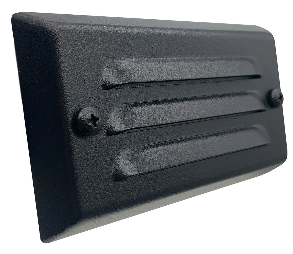 Hayward Textured Black Surface Mount Step Light, 3" x 5" || 27520