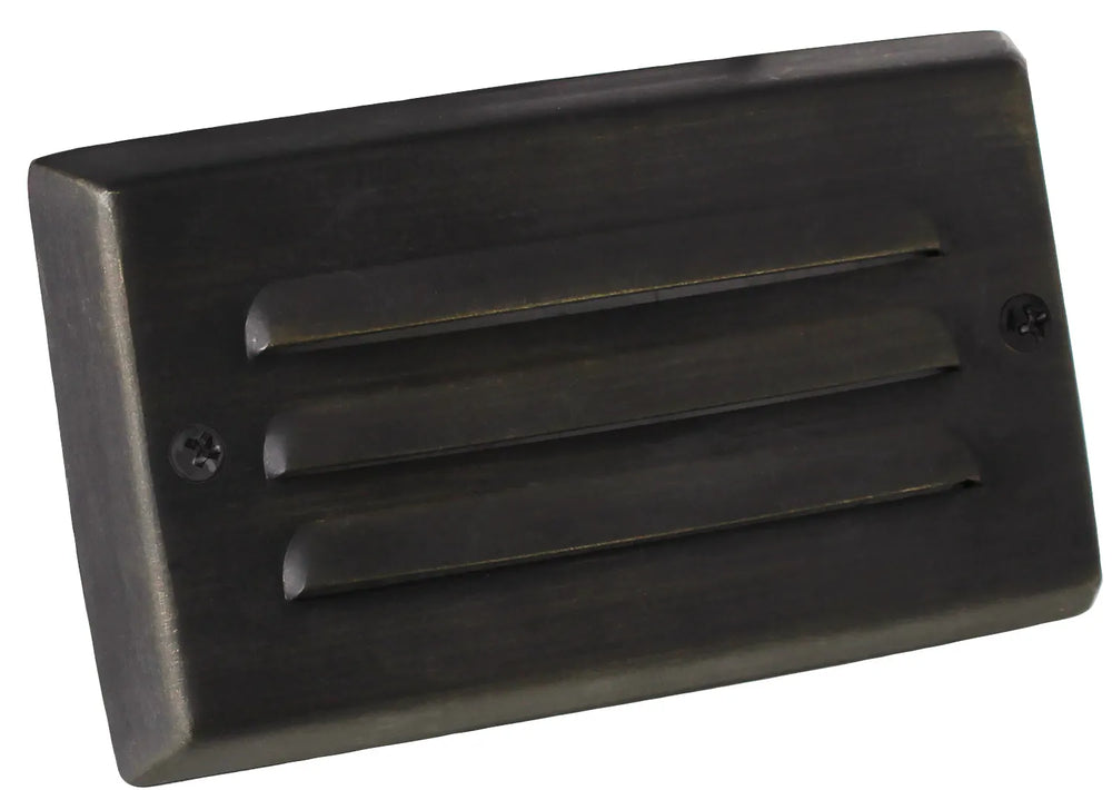 Hayward Antique Brass Surface Mount Step Light, 3" x 5" || 27522