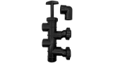 Hayward 2-inch slide valve with black PVC fittings for Pro Series sand filters