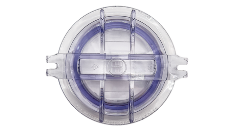 Clear round Hayward Super II strainer cover with hand knob style handle, model SPX3000D